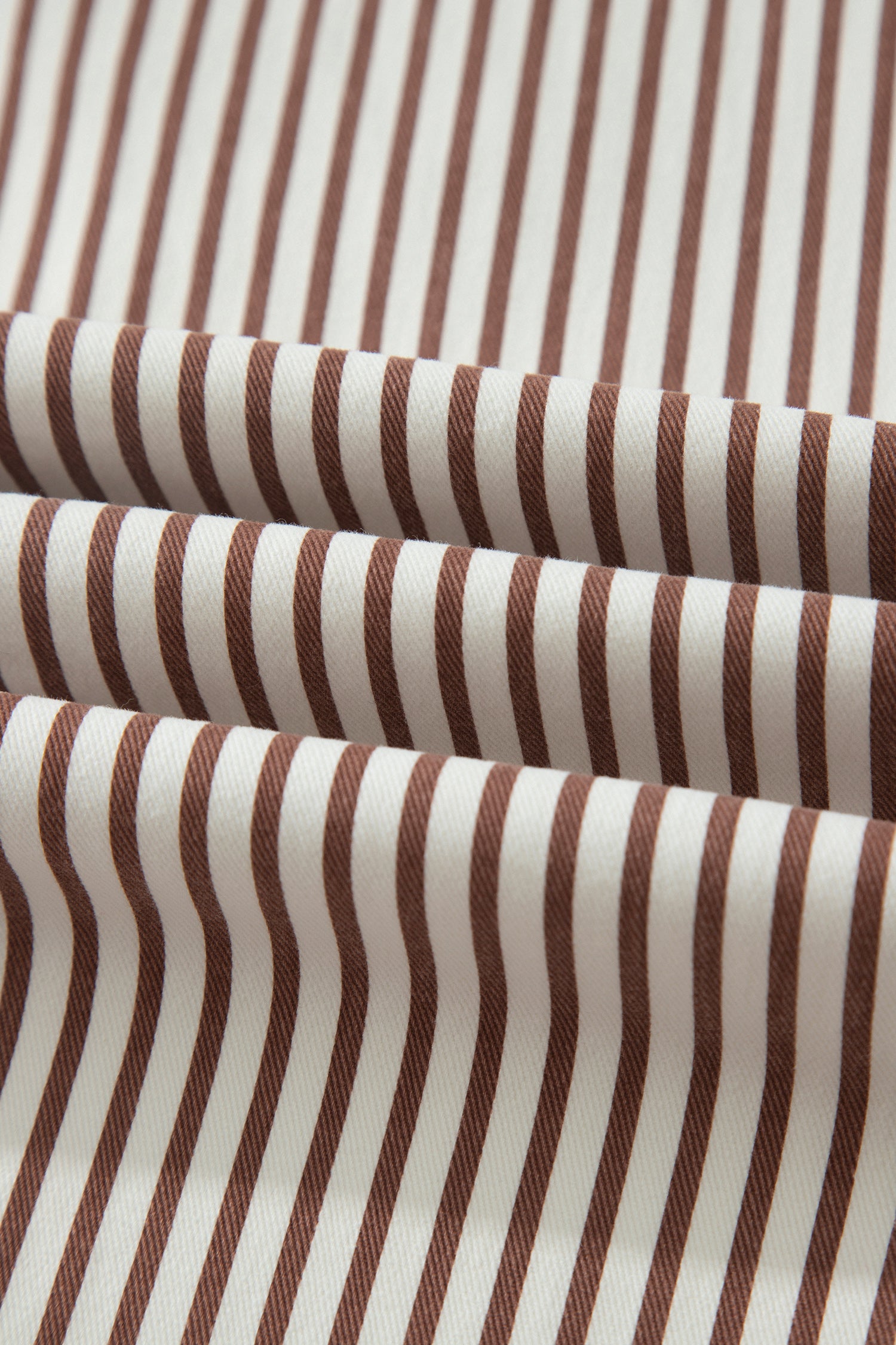 Khaki Stripe Casual Barrel Jeans